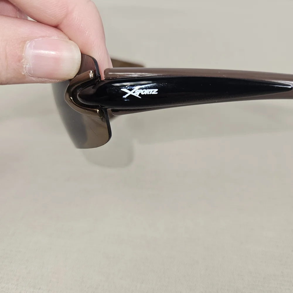 Brown Rimless Men's Sunglasses